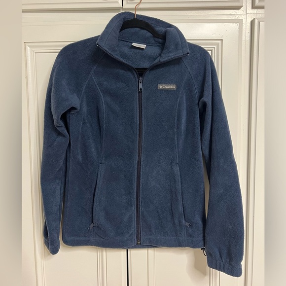 Columbia Dark Blue Fleece Jacket - Picture 1 of 3